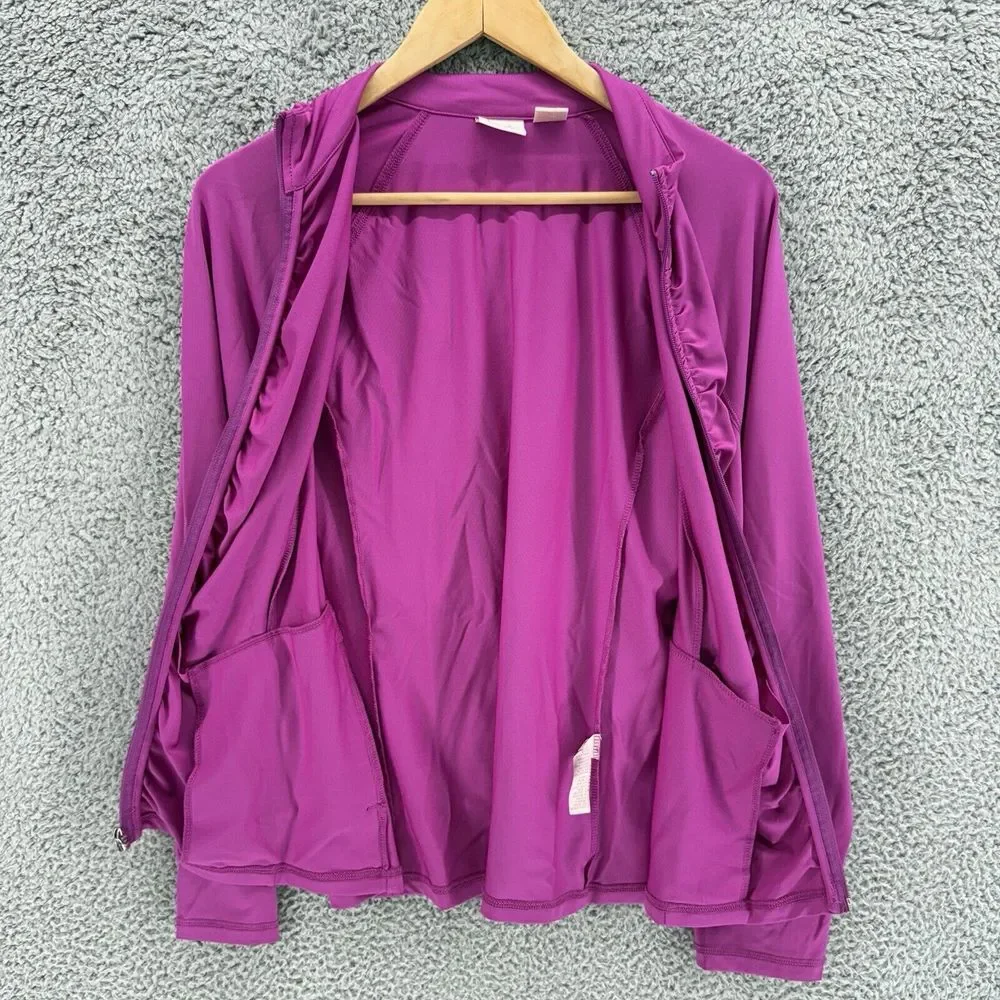 EP Pro Jacket Womens L Full Zip Long Sleeve Tennis Golf Athletic‎ Sports Pink
